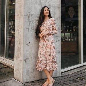 Floral midi dress